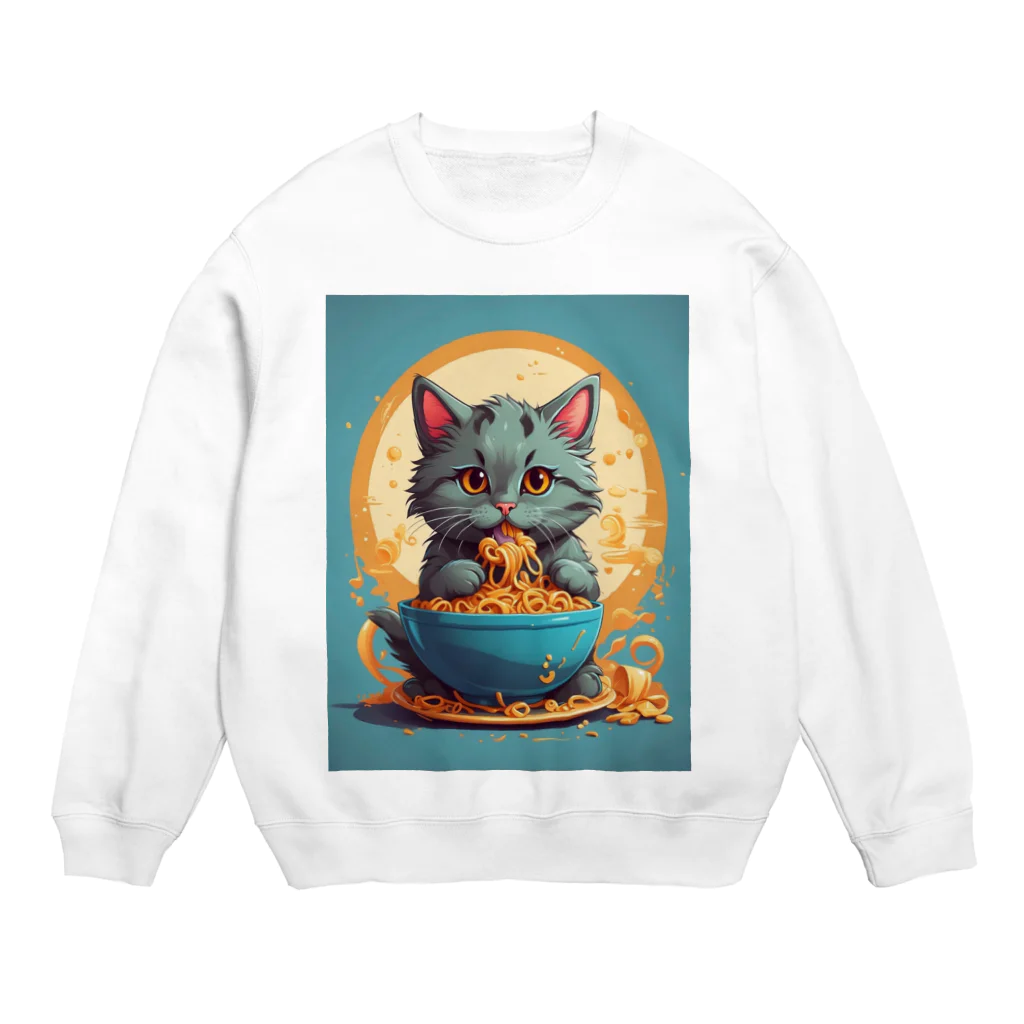 AQUAMETAVERSEのスパゲティーが美味しい アメジスト 2846 Crew Neck Sweatshirt