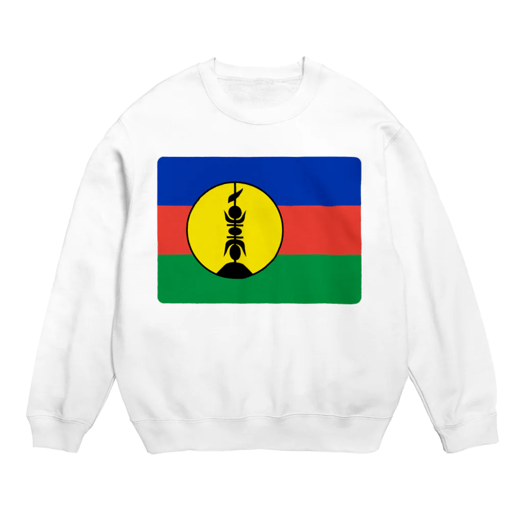 お絵かき屋さんのニューカレドニアの国旗 Crew Neck Sweatshirt