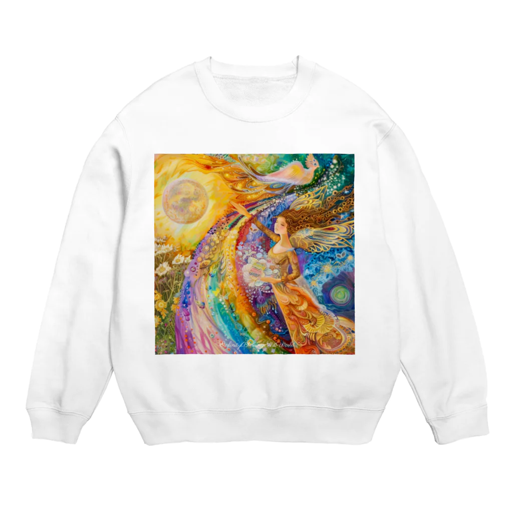 infinityblessing_artworldのInfinityBlessingArtWorldアマテラス Crew Neck Sweatshirt