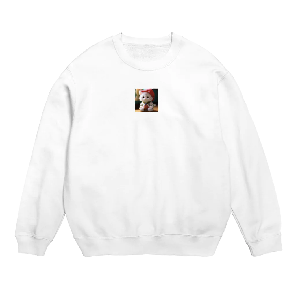 skapon256のもふもふ猫ちゃん Crew Neck Sweatshirt