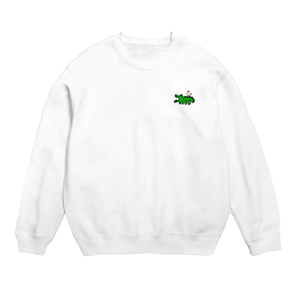 Dice-K2525のゆるかわワニ Crew Neck Sweatshirt