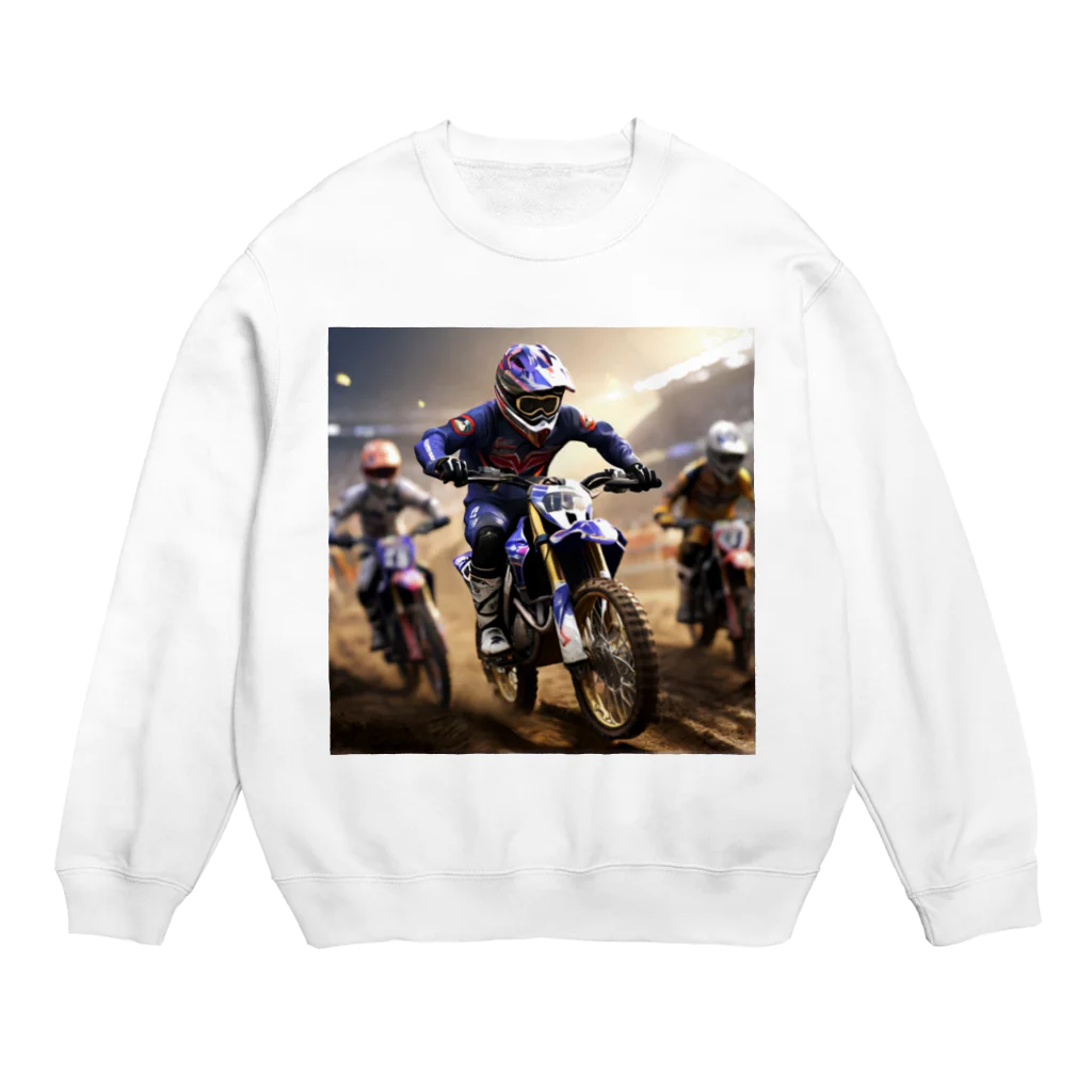 Bikers' Galleryのダートマスターズ：究極のモトクロスチャレンジ Crew Neck Sweatshirt