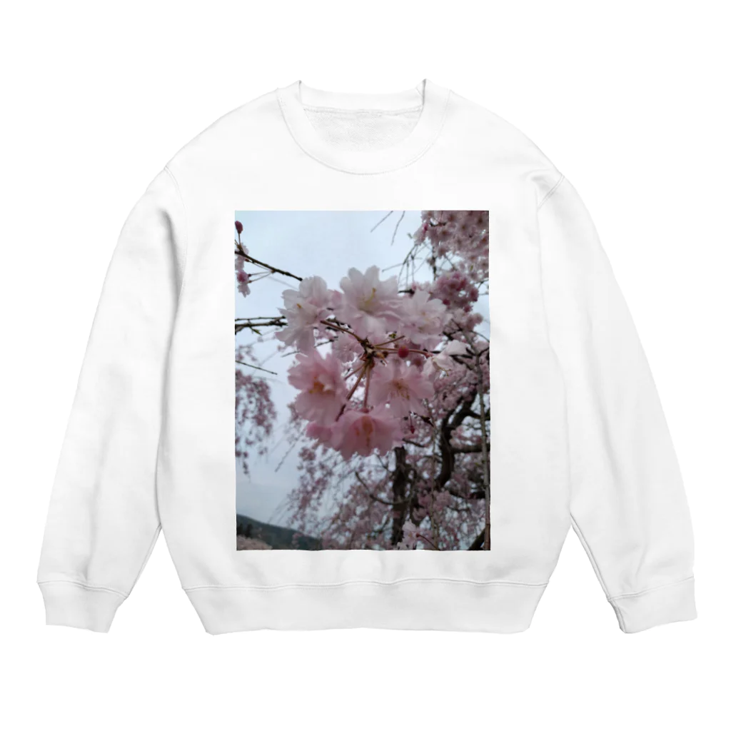 umejirouのさくら満開 Crew Neck Sweatshirt