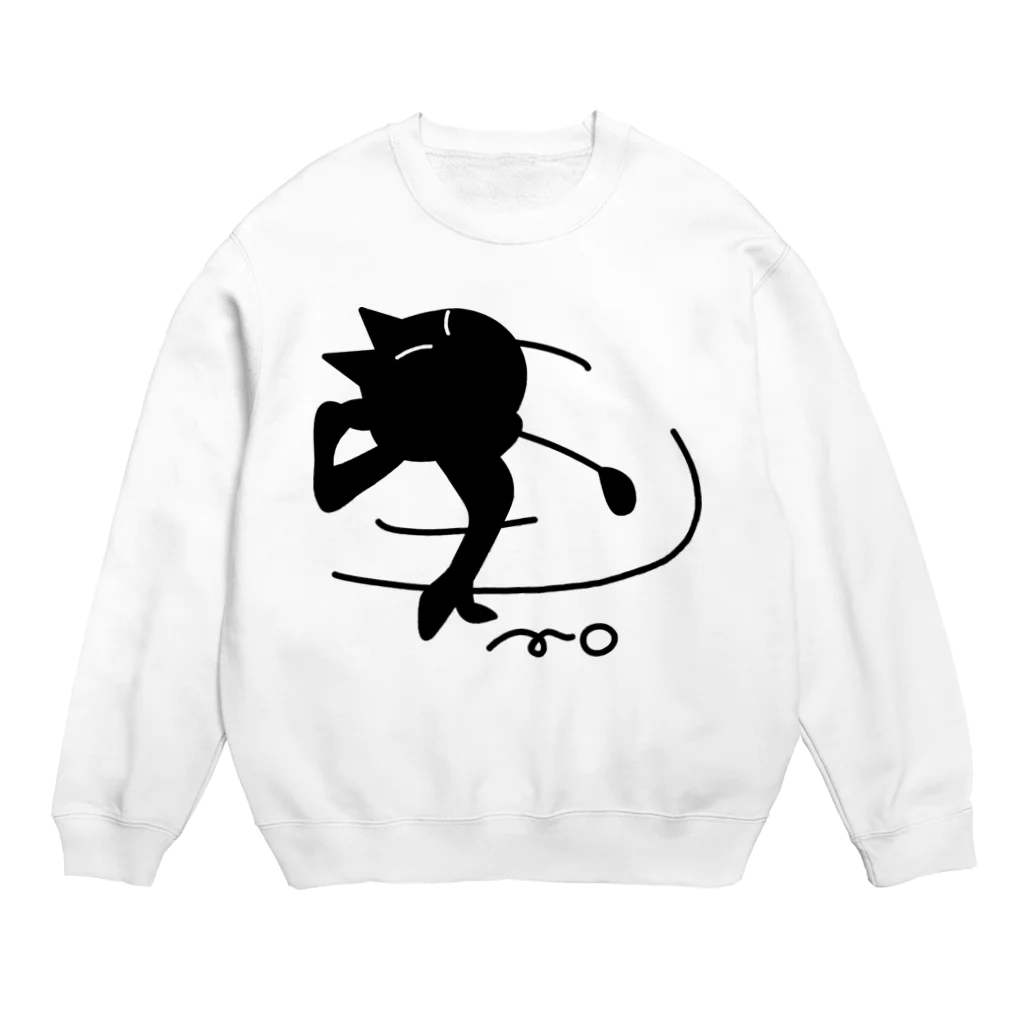 B-catのゴルフ猫 Crew Neck Sweatshirt