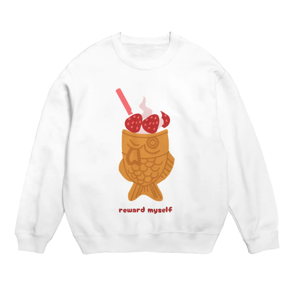 はる_社務所のreward myself Crew Neck Sweatshirt