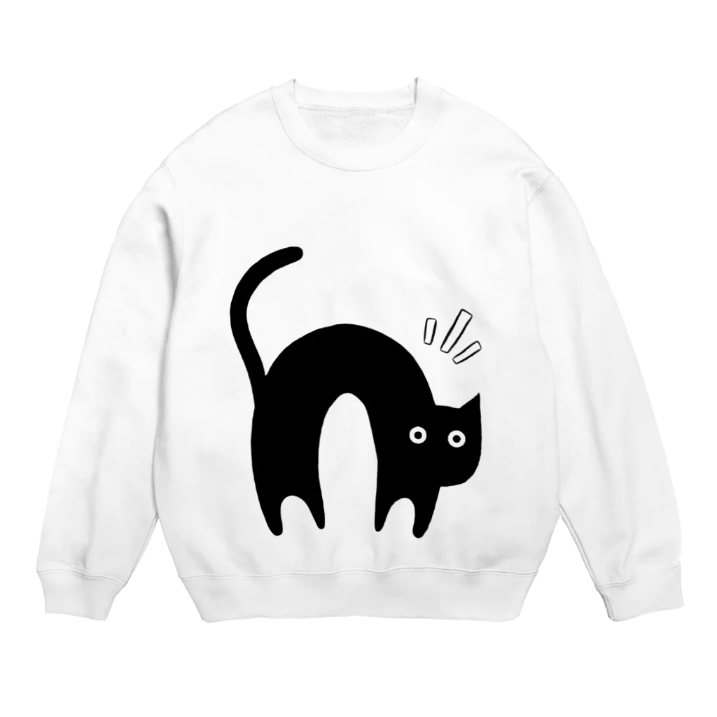 はる_社務所の黒猫５ Crew Neck Sweatshirt