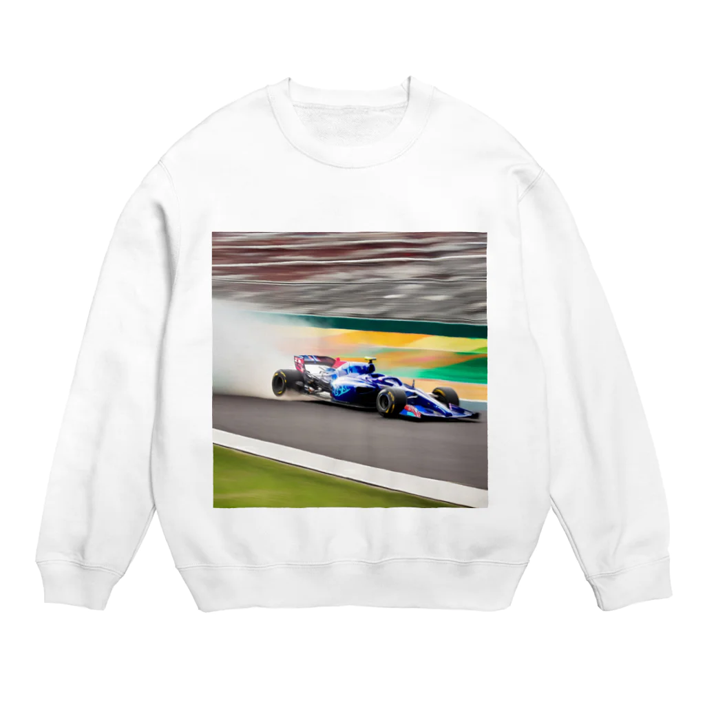 the blue seasonのスピードの彩り - F1レーシング Crew Neck Sweatshirt