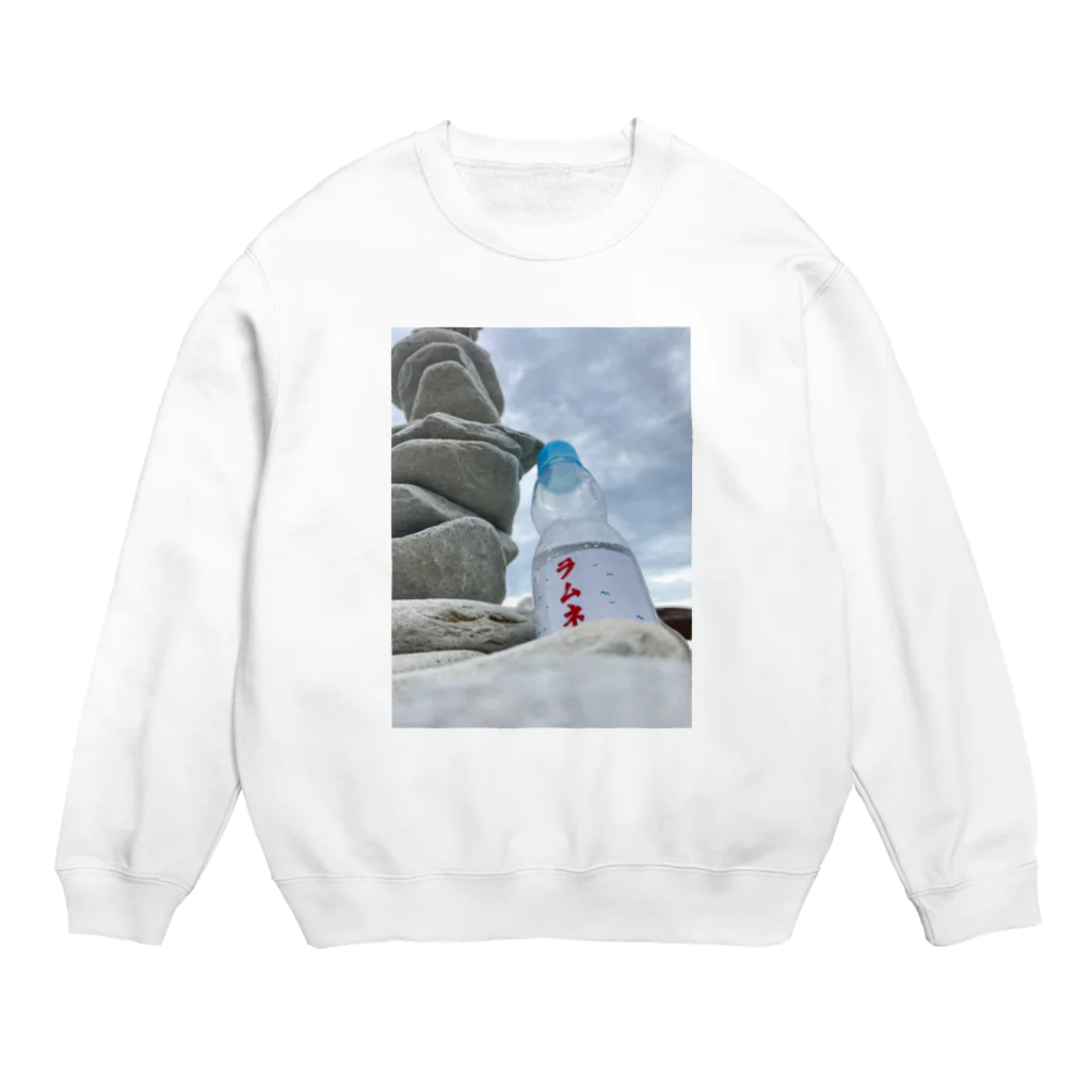 Nekoneko_fox56の浄土ヶ浜のラムネ Crew Neck Sweatshirt