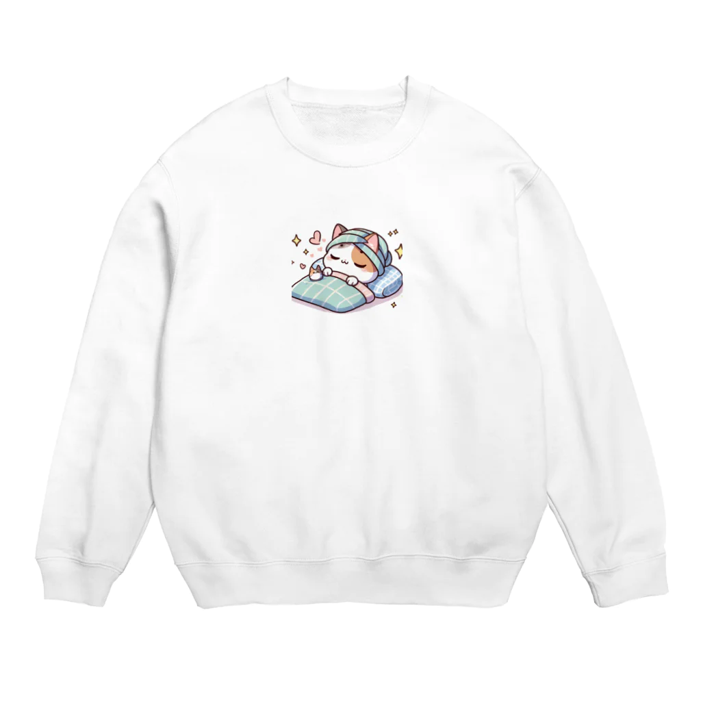 りのショップのゆるかわネコグッズ Crew Neck Sweatshirt