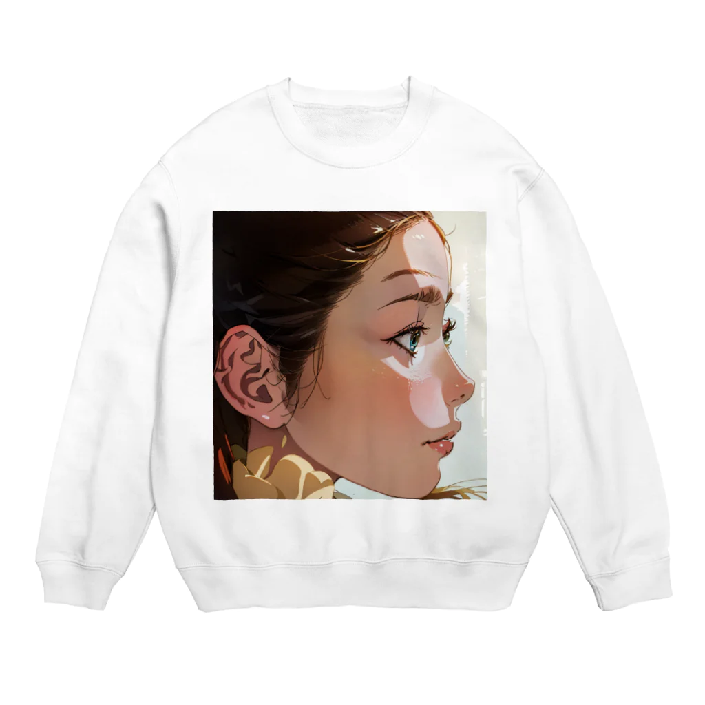 shiba9の美人 Crew Neck Sweatshirt