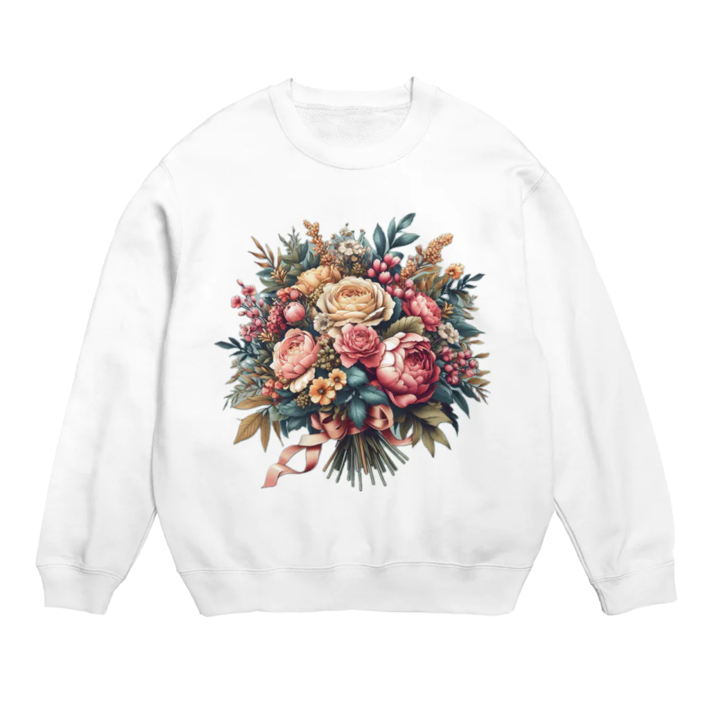 riotriffs_punksの花束 Crew Neck Sweatshirt