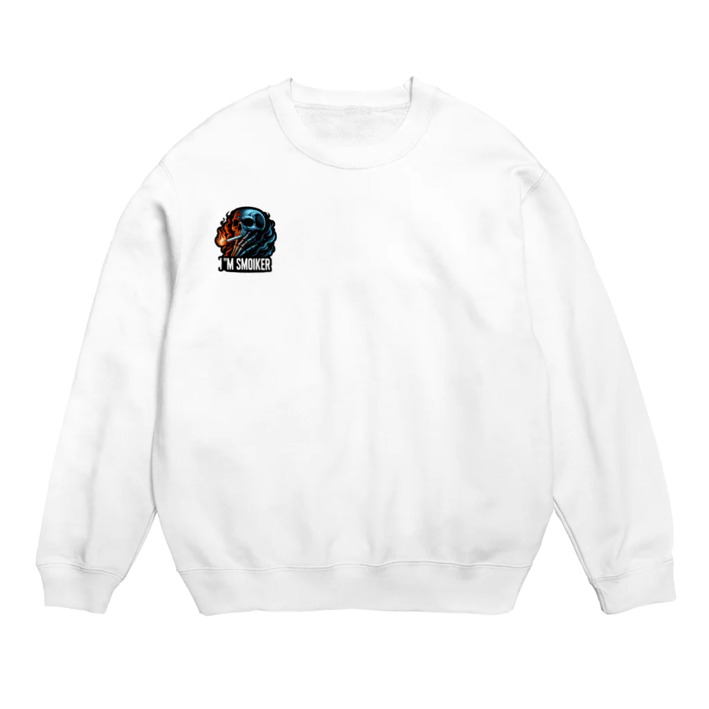 popo_poponの喫煙者 Crew Neck Sweatshirt