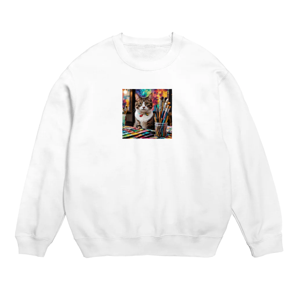 YUYUYのネコちゃん Crew Neck Sweatshirt