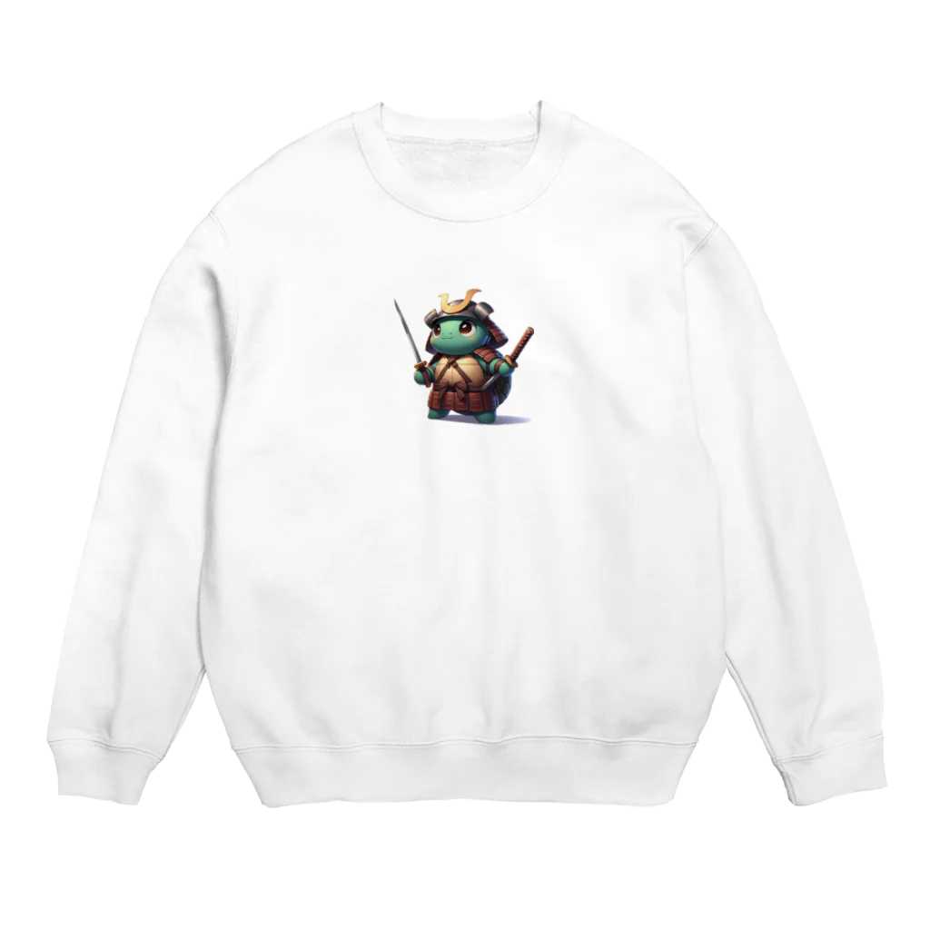 dai-k_1977のかわいい亀侍 Crew Neck Sweatshirt