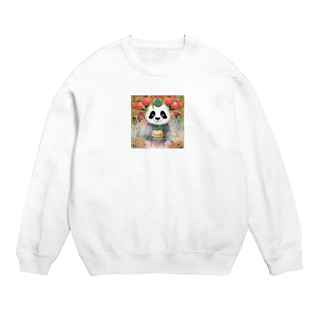 bigbamboofamilyのパンダの一休み　小籠包 Crew Neck Sweatshirt