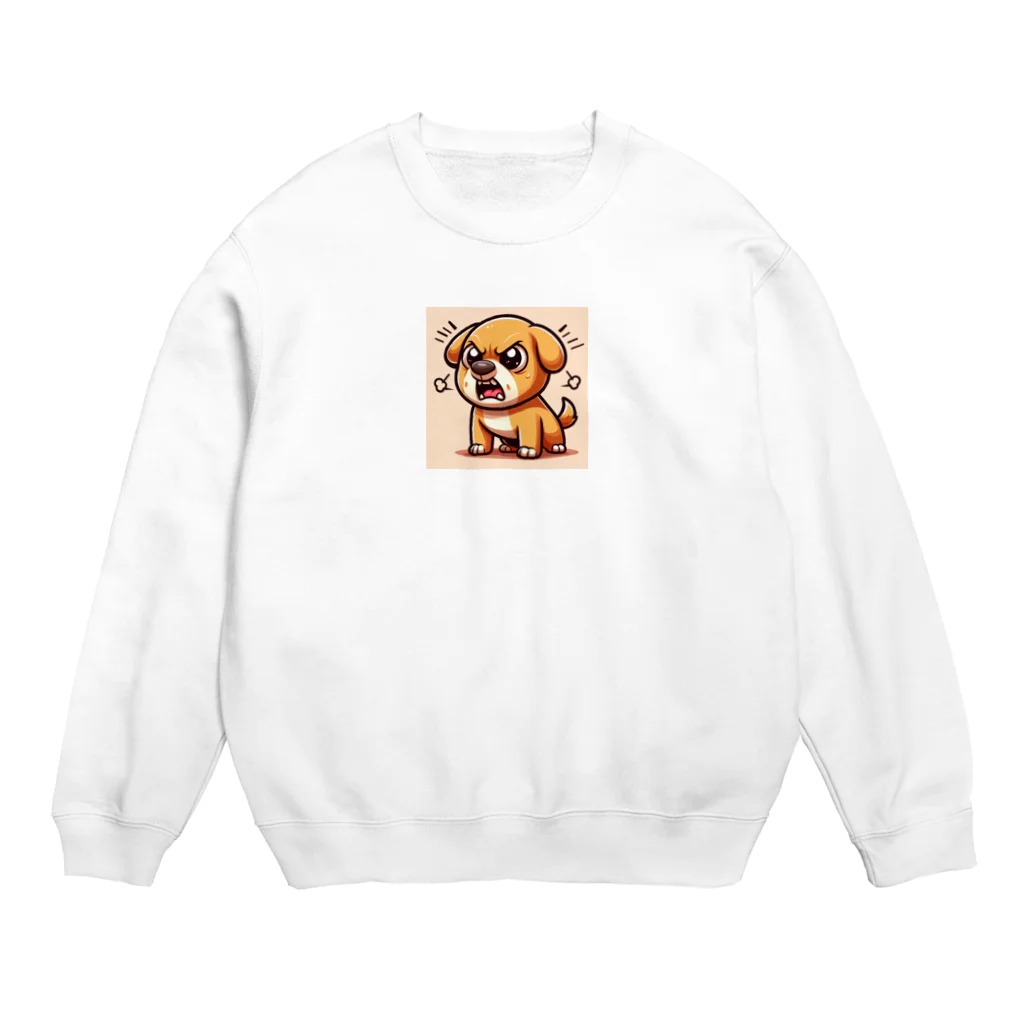 namidamakiの怒りん坊犬 Crew Neck Sweatshirt