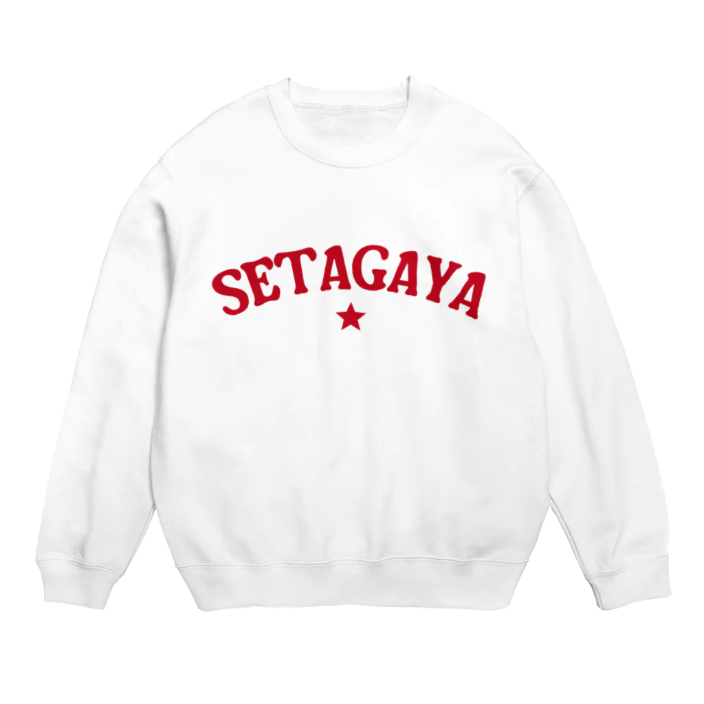 せたが屋さんの世田谷グッズ　レッドロゴ（setagaya item） Crew Neck Sweatshirt