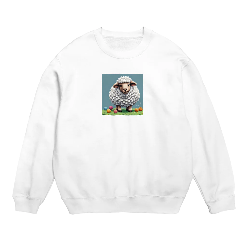 a2n2の平和な草原で羊がひつじ年を楽しんでいます Crew Neck Sweatshirt