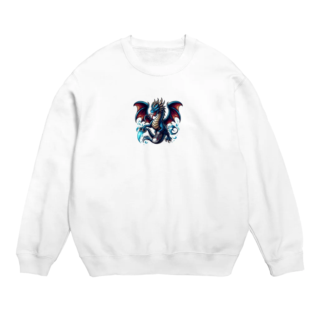 アミュペンのどこか空想的で美しい存在「ドラゴン」 Crew Neck Sweatshirt