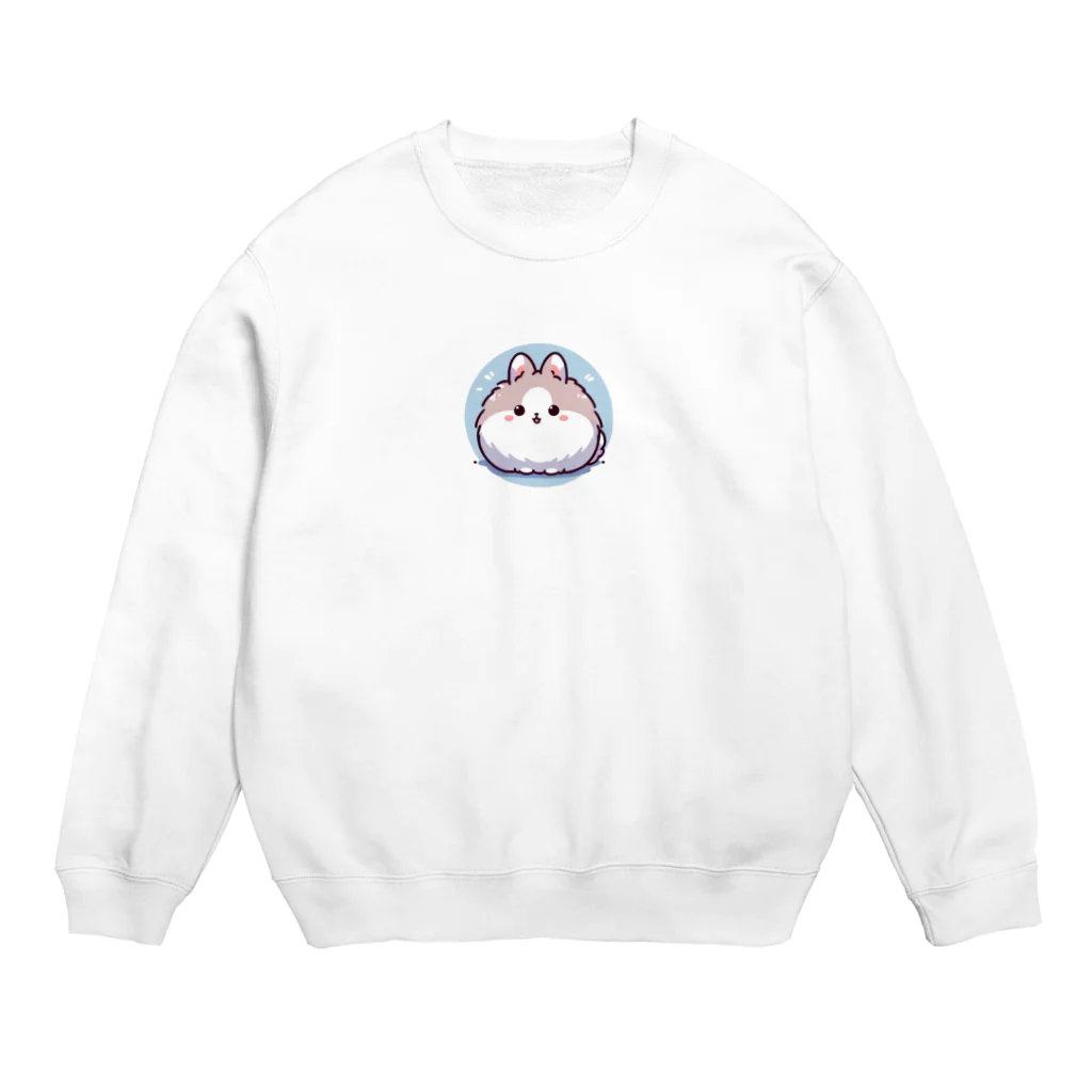 まんまるどうぶつ園のまんまるどうぶつ園 うさぎ Crew Neck Sweatshirt