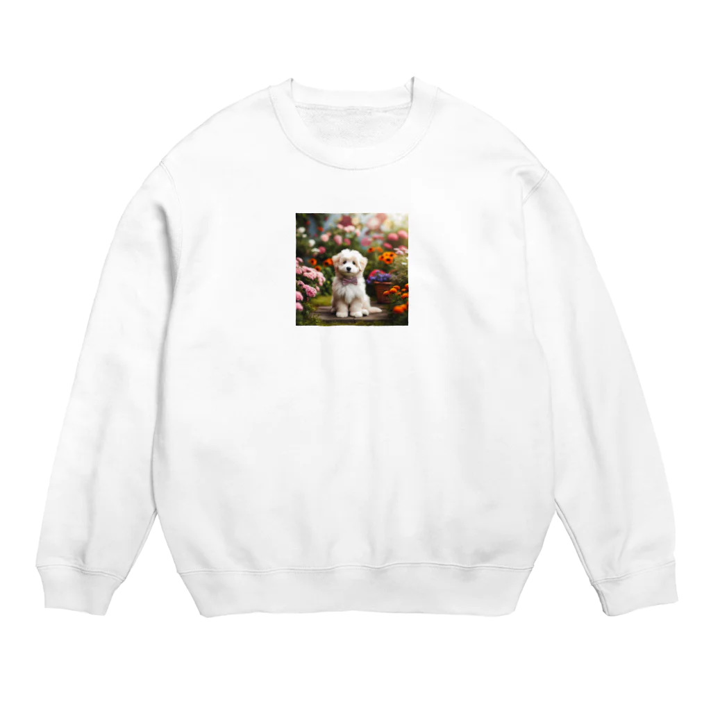 鈴木敏夫のはなを見るわんちゃんー Crew Neck Sweatshirt