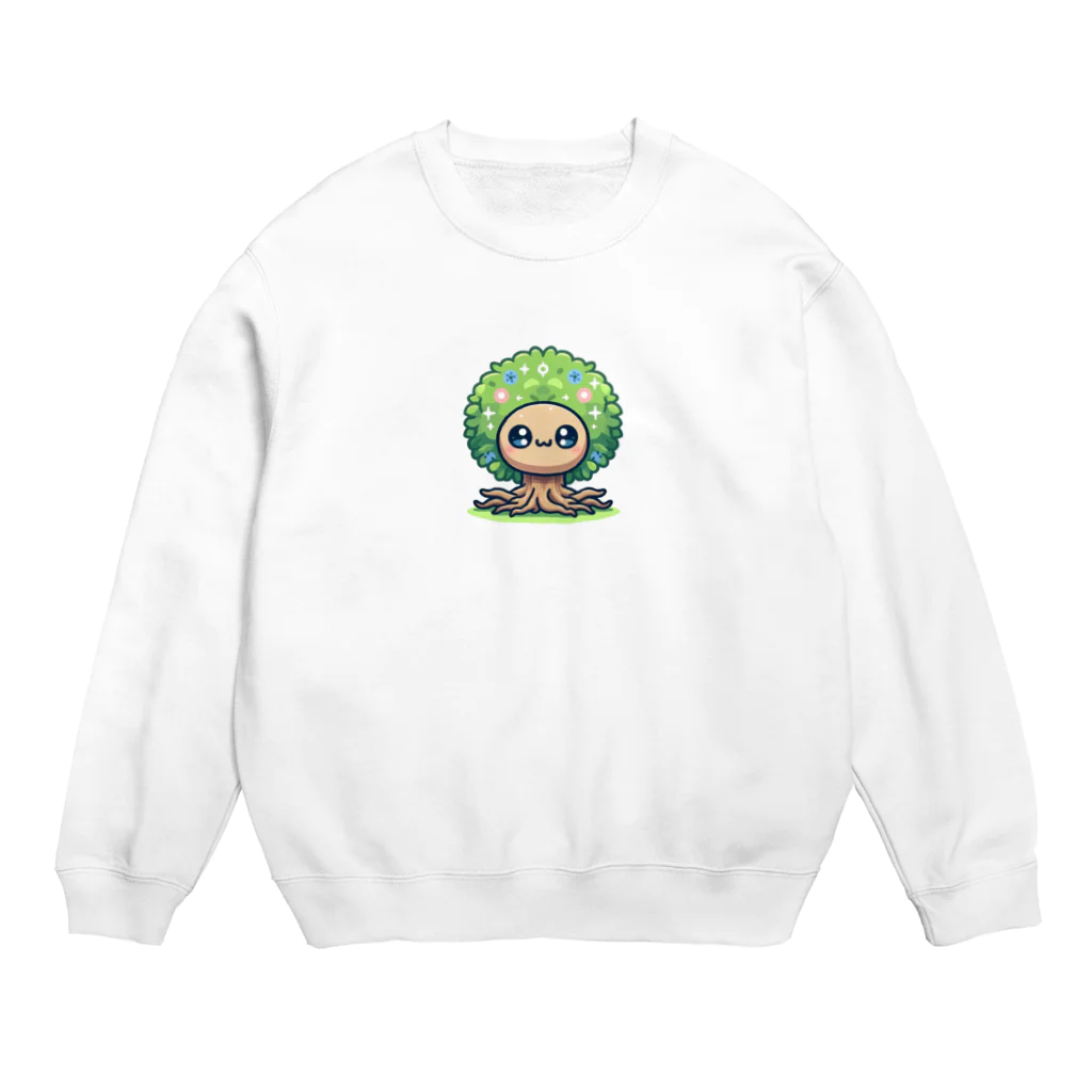 YOKOKENのガジュマルのガジュ子さん Crew Neck Sweatshirt