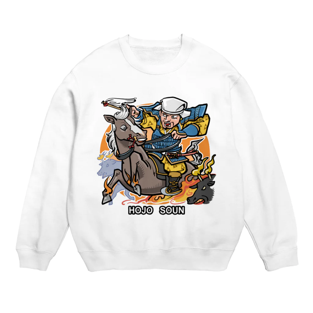 freehandの北条　早雲 Crew Neck Sweatshirt