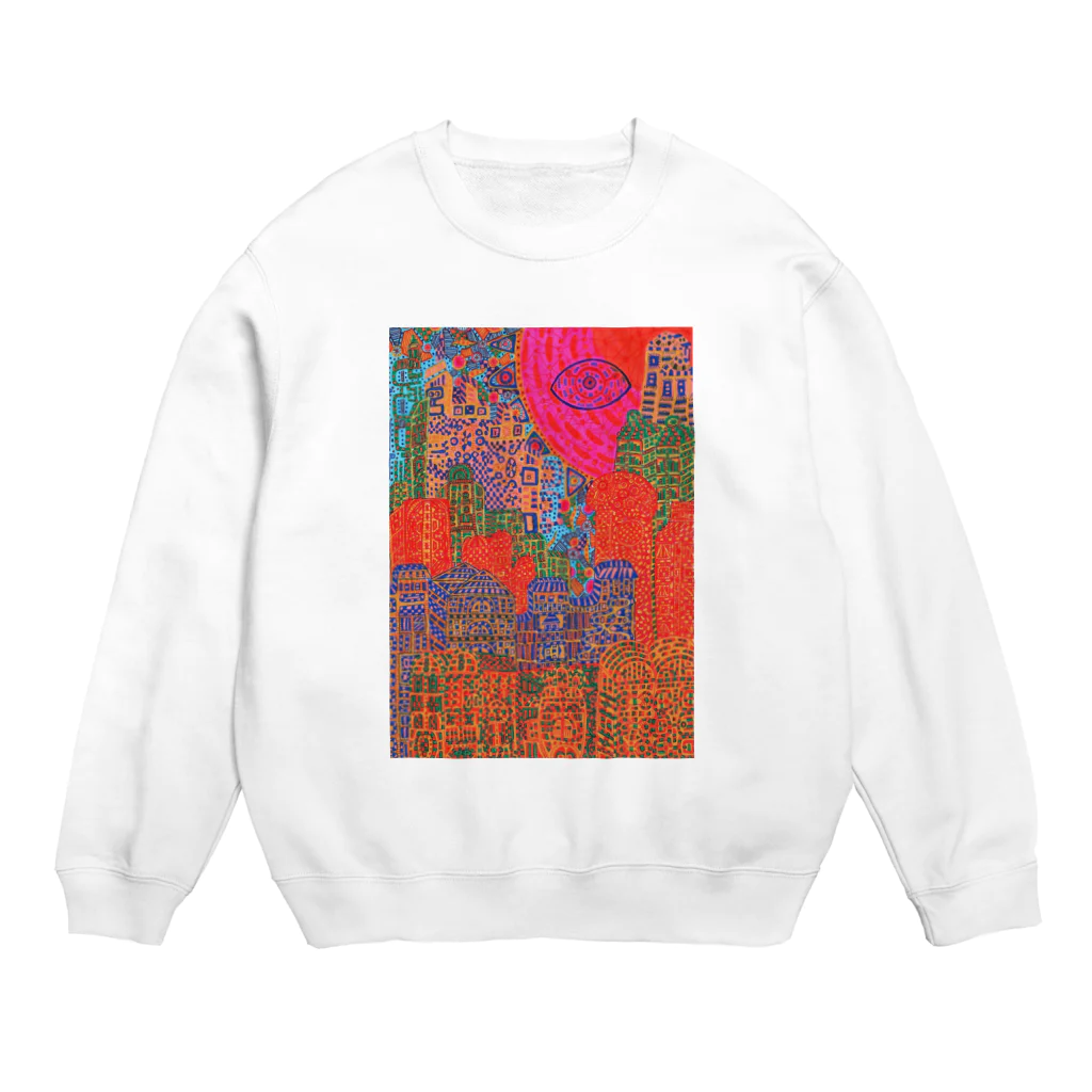 PUSYUの都市 Crew Neck Sweatshirt