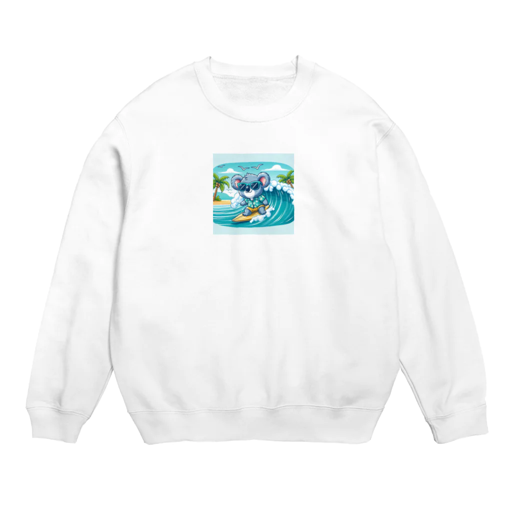 SHINYA2580の波乗りコアラ🐨 Crew Neck Sweatshirt