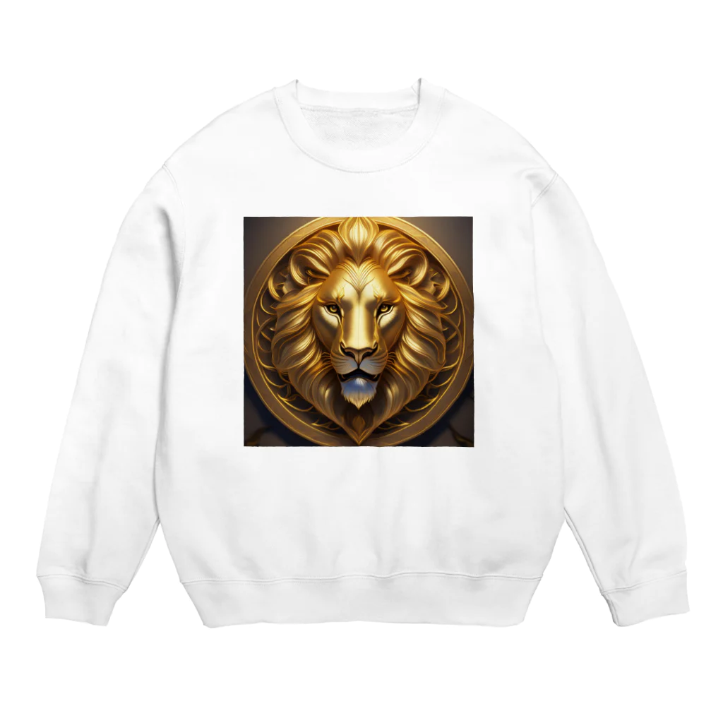 タカヤマ・サイトの金獅子の紋章・プライド Crew Neck Sweatshirt