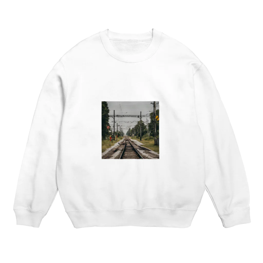 atoyuki_SHOPの鉄道レールデザイン Crew Neck Sweatshirt