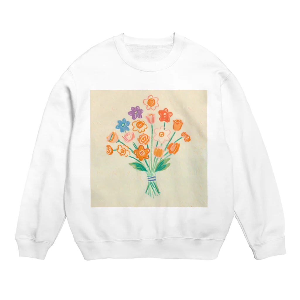 ひちゃんのお絵描きのお絵描き花束 Crew Neck Sweatshirt