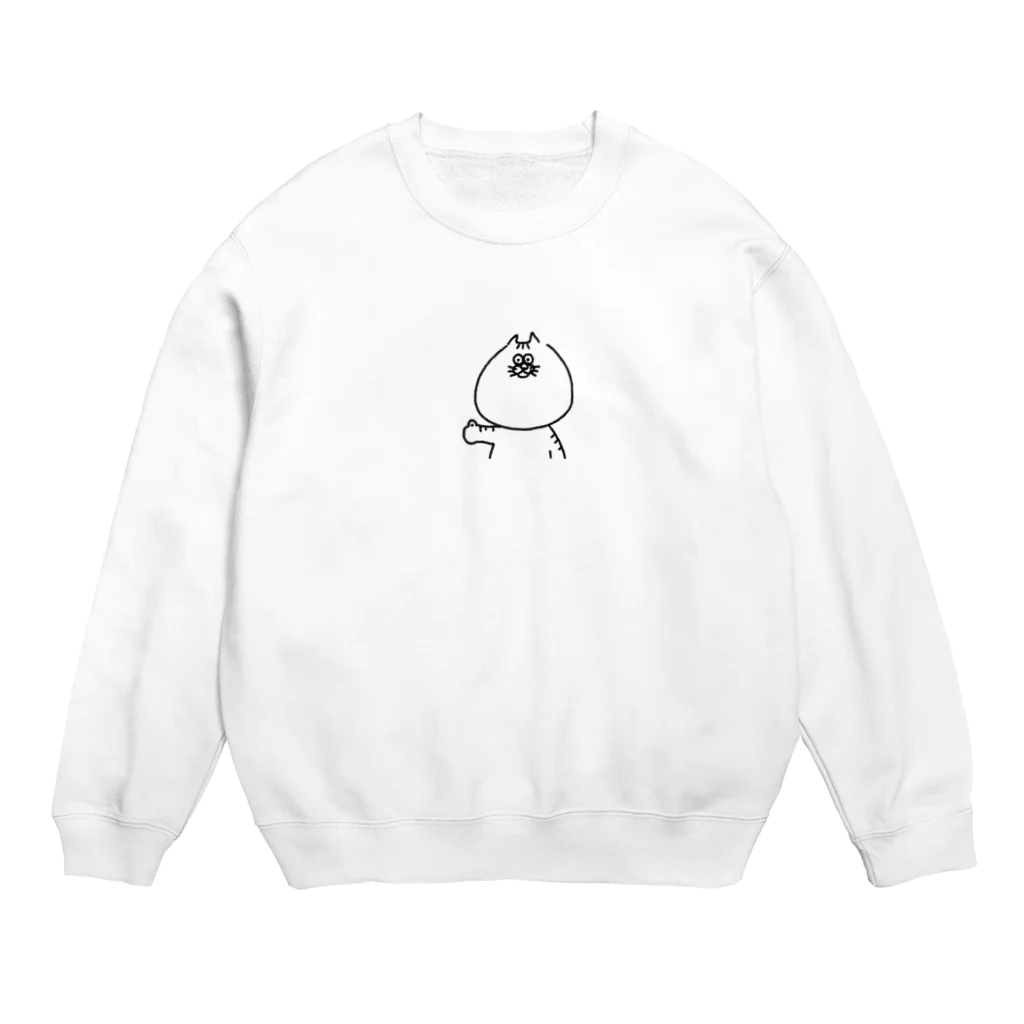 うおざのいいねこ Crew Neck Sweatshirt