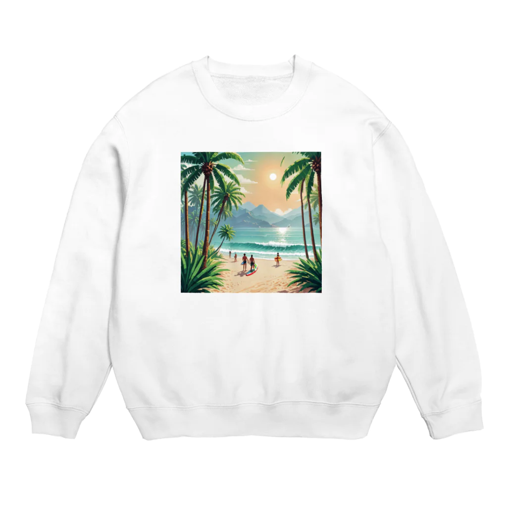 Paradise ExploreのPalm Breeze Bliss Crew Neck Sweatshirt