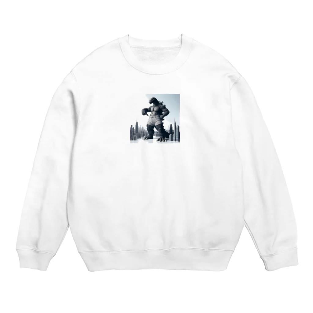 komi39のモンスターファッション　ゴジラ Crew Neck Sweatshirt