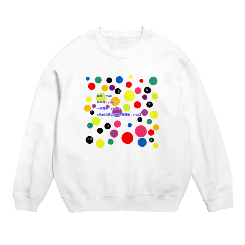 noiSutoaの比例や反比例の公式 Crew Neck Sweatshirt