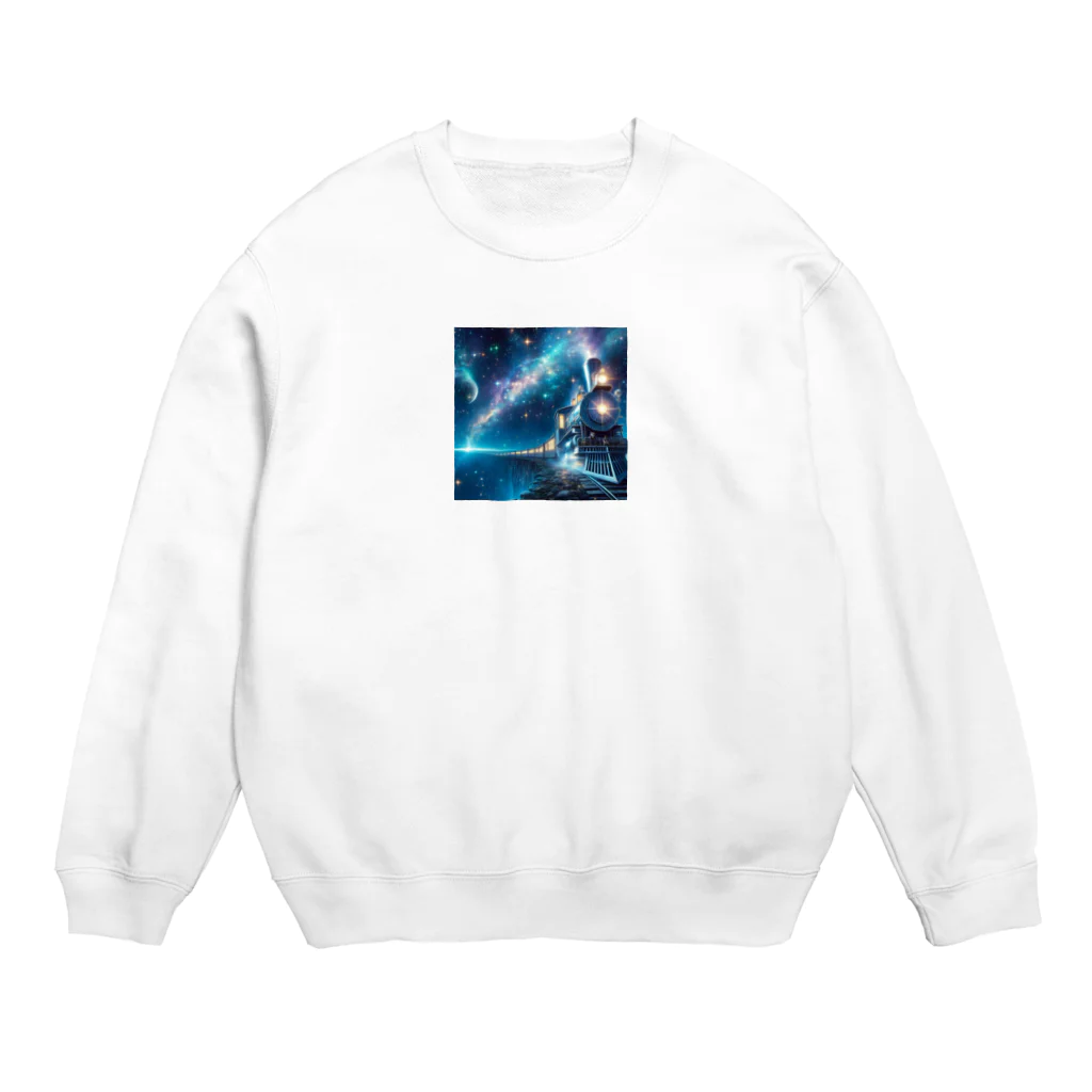 亀蘭タマムシの銀河鉄道の夜は、青空文庫で Crew Neck Sweatshirt