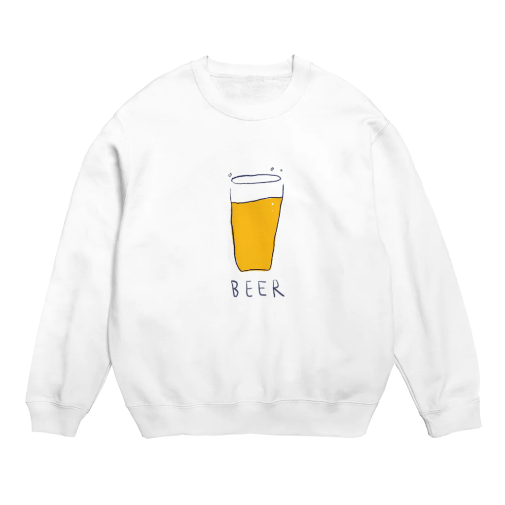 しろみさかなのBEER Crew Neck Sweatshirt