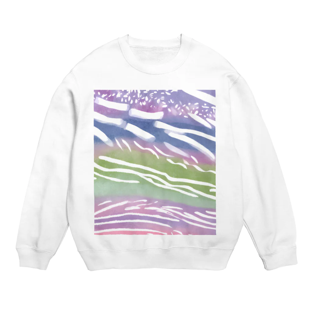 かわいいアートショップの爽やか　水彩画　アート Crew Neck Sweatshirt