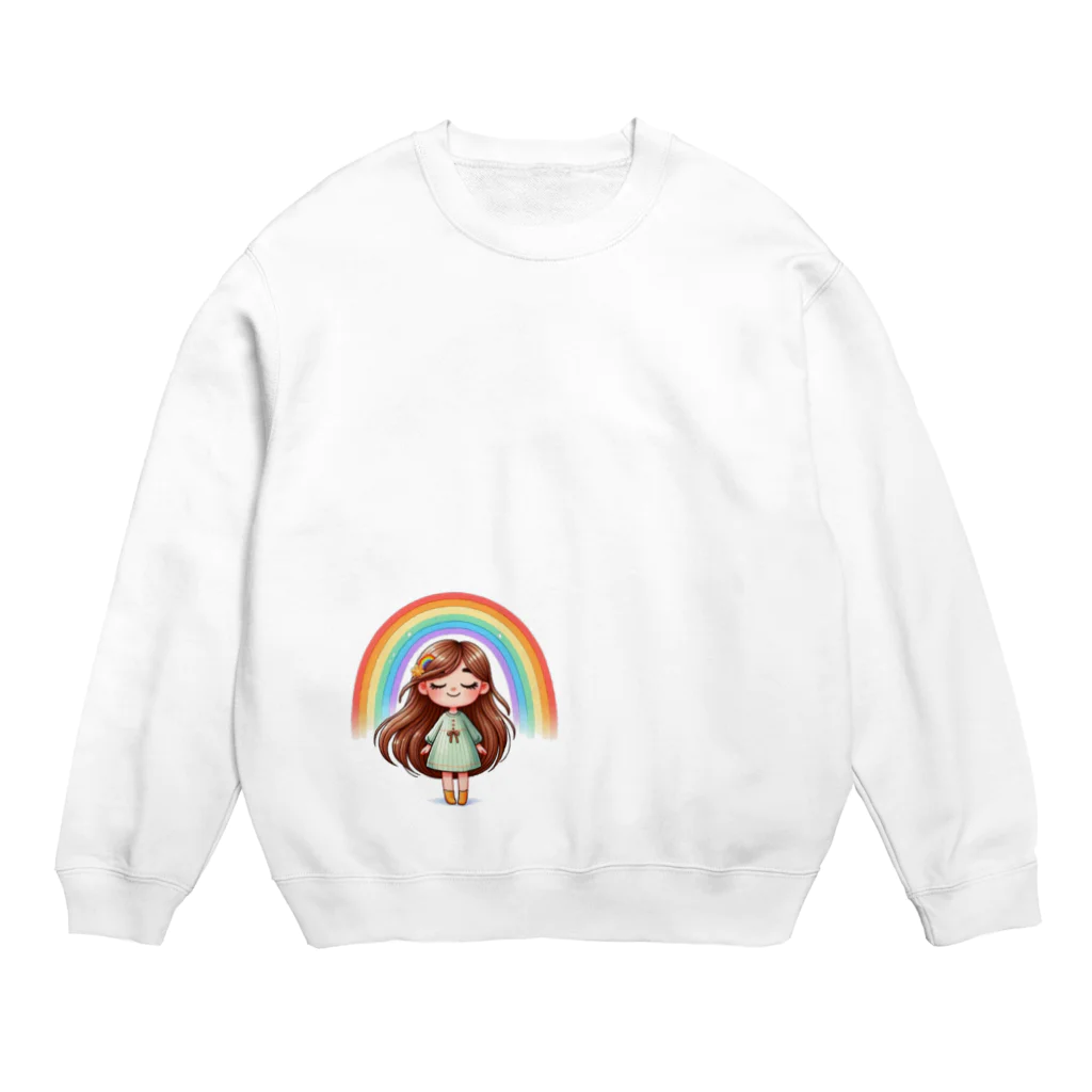 いおかんショップのHappyGirl Crew Neck Sweatshirt