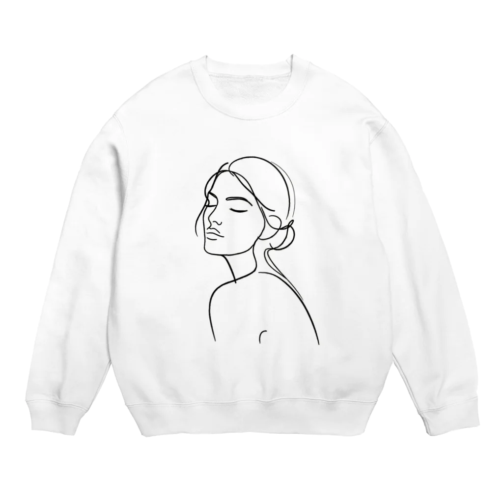 一筆書きアートの一筆書き風アート7 Crew Neck Sweatshirt