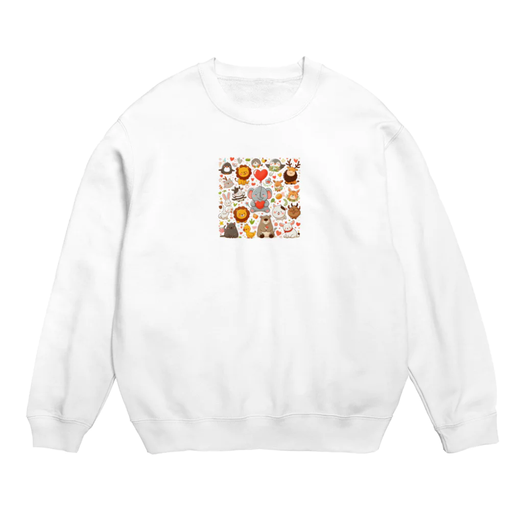 BlueSky77のふわもこハーモニー Crew Neck Sweatshirt