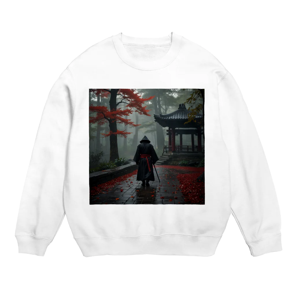 中村マコトの雨の中の侍2 Crew Neck Sweatshirt