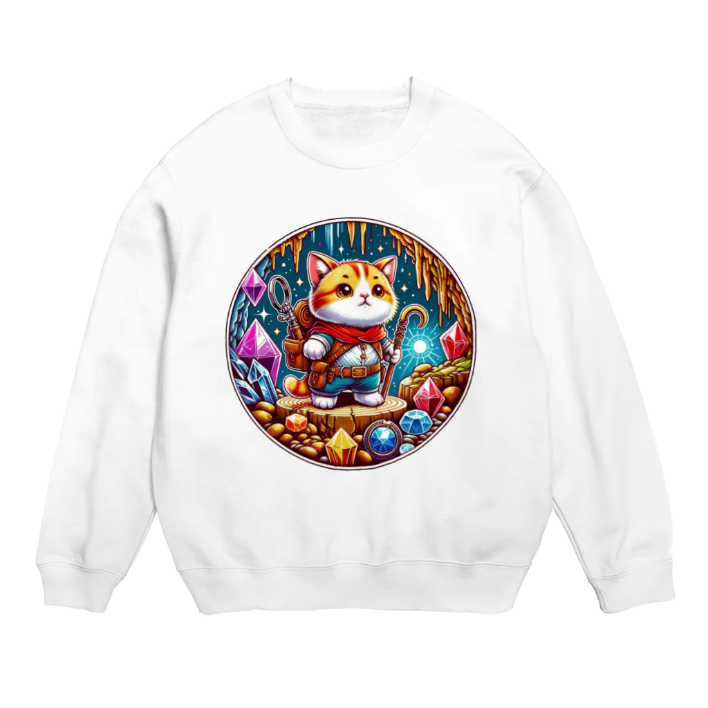 Coco&Mico Companyの冒険のドワーフキャット Tシャツ - 子ども用 Crew Neck Sweatshirt