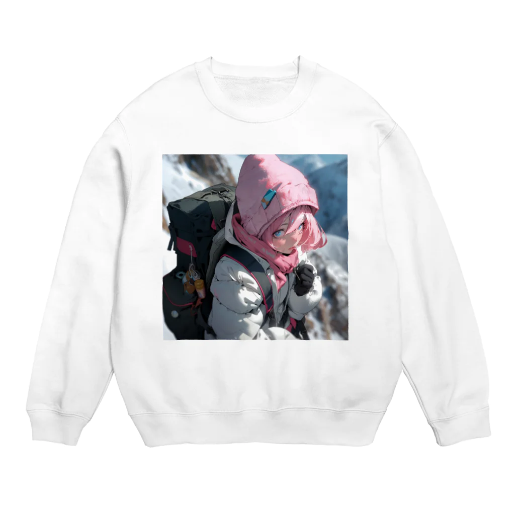 ぶーたんの氷の頂を目指して Crew Neck Sweatshirt