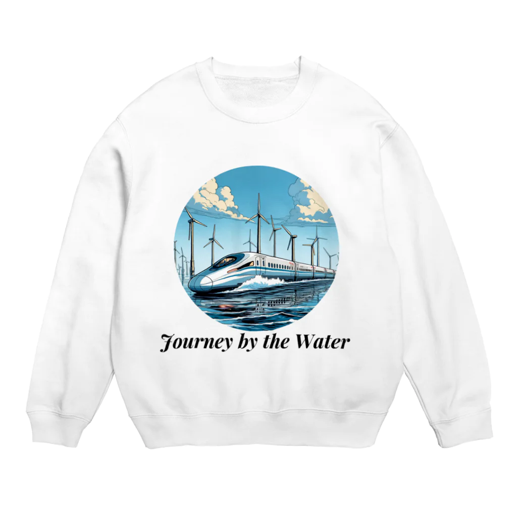 チェリモヤの新幹線 水辺の旅 02 Crew Neck Sweatshirt