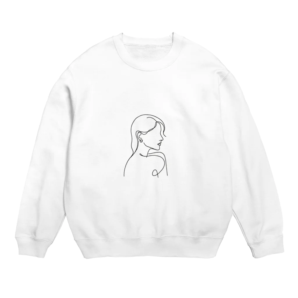 一筆書きアートの一筆書き風景アート9 Crew Neck Sweatshirt