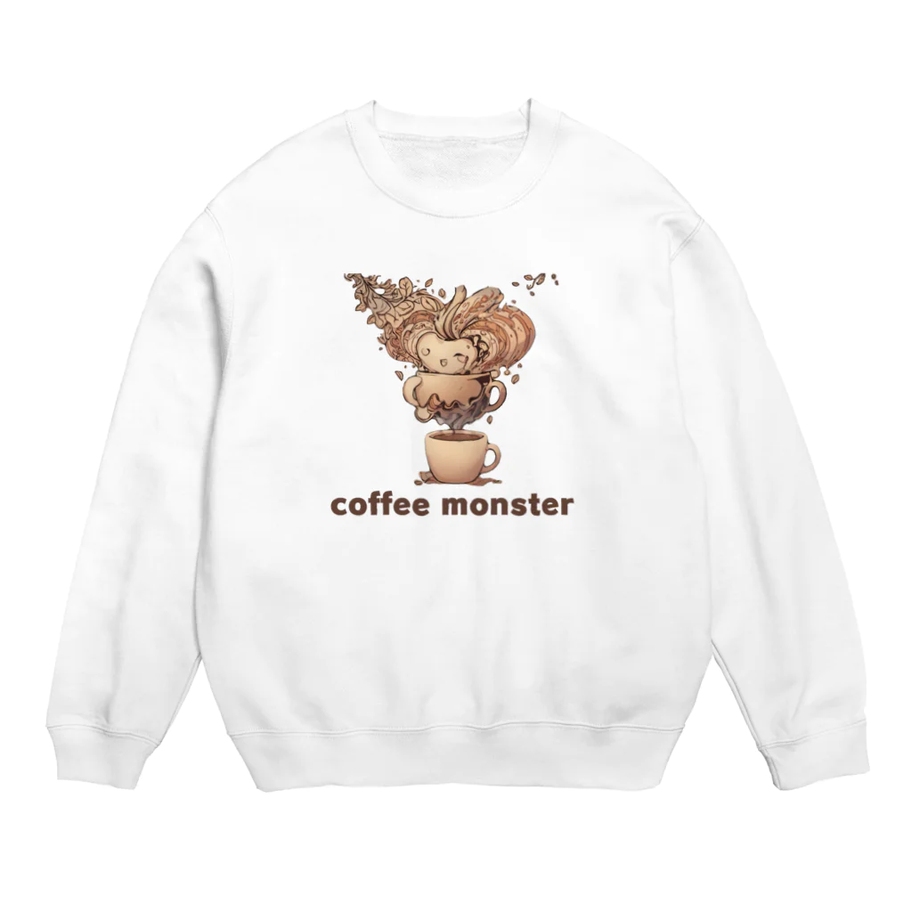 leisurely_lifeのcoffee monster Bourbon Crew Neck Sweatshirt