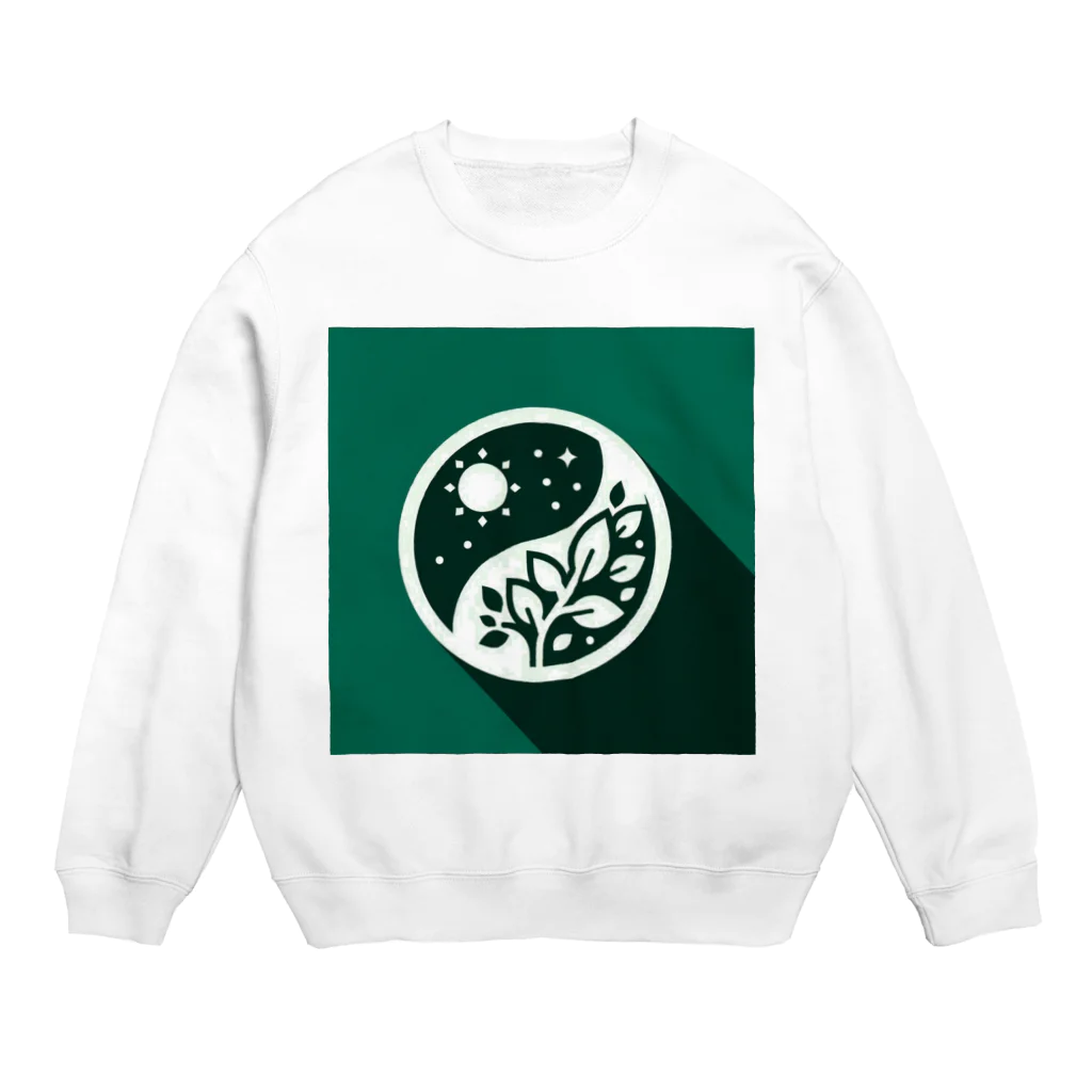 Qten369の地球を守ろう Crew Neck Sweatshirt