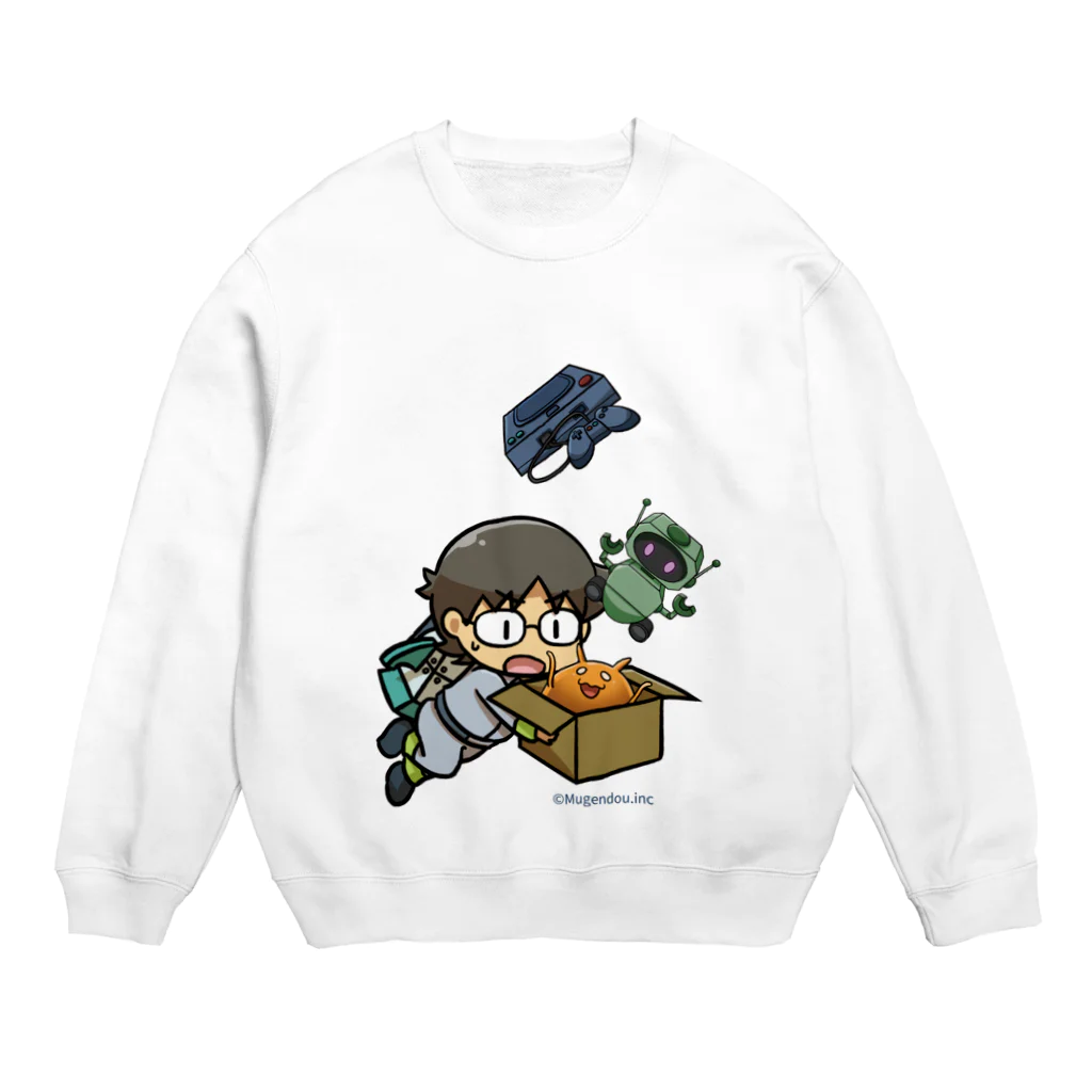 Mugendouのオタクキャッチ/オタクくんメインアート Crew Neck Sweatshirt